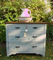 Restored and painted antique furniture